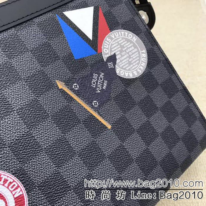 路易威登LV頂級原單 N64442 League系列PochetteVoyage中號手袋原版複刻手拿包 ZY1054